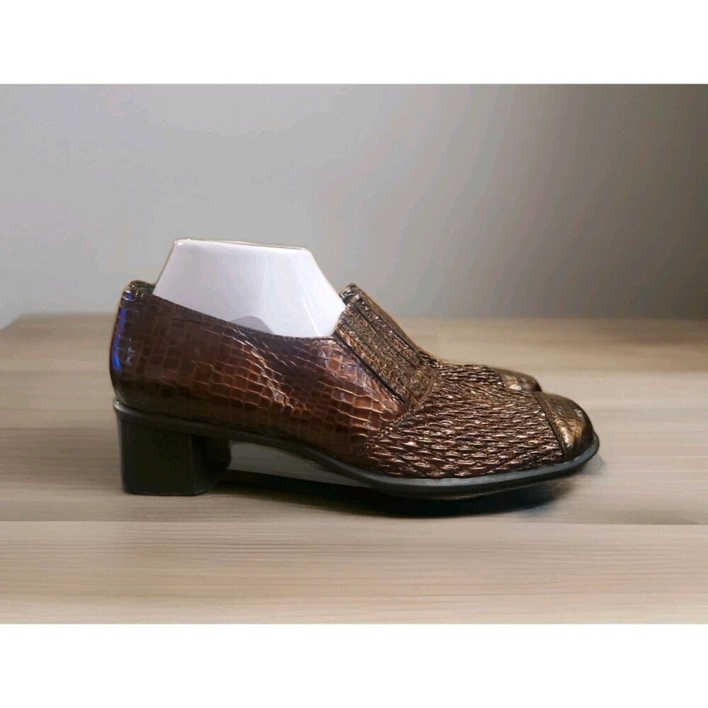 Helle Comfort‎ Romu’s Loafer Shoes Women’s EU 41 US 10.5-11 Croc Print